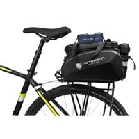 czarna sakwa rowerowa na bagażnik - peterson