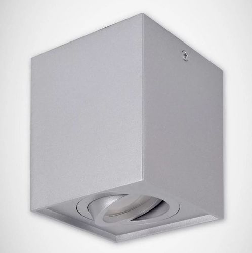Lampa sufitowa wewnętrzna kwadrat HARY D srebrna GU10 03715 plafon na Arena.pl