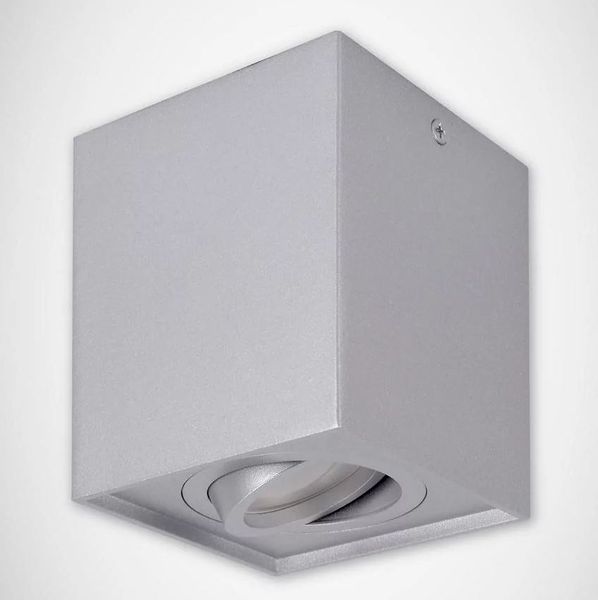 Lampa sufitowa wewnętrzna kwadrat HARY D srebrna GU10 03715 plafon zdjęcie 6