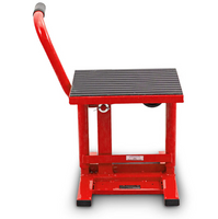 19402 Podnośnik motocyklowy udzwig do 150kg regulacja wysokości czerwony