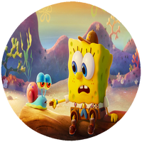 Opłatek na tort Spongebob