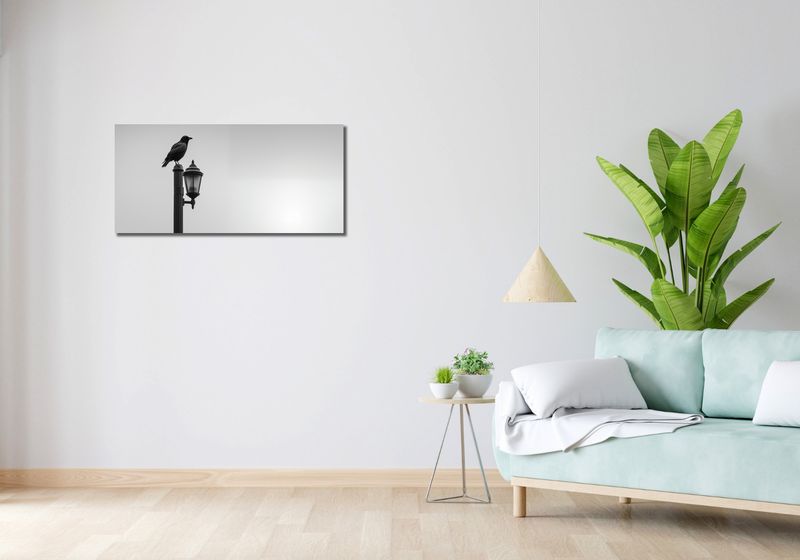 Obraz 90x40cm Samotny Postój Kruka zdjęcie 2