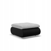 PUFA FORESTA SZARY CZARNY Podnóżek PUF Otwierana