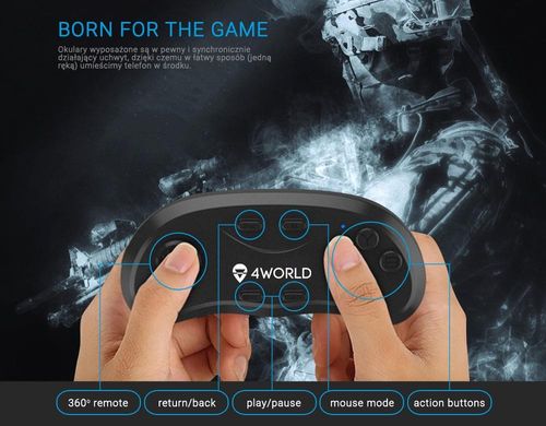 4World Uniwersalny Pilot Bluetooth, Gamepad BT, System: IOS, Android na Arena.pl