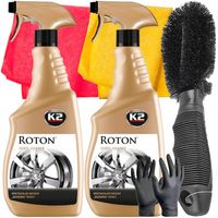 K2 ROTON PŁYN CZYSZCZENIA MYCIA FELG KÓŁ KOŁPAKÓW KRWAWA FELGA 700ML 2 szt