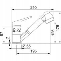 Bateria FRANKE Prince II 115.0470.670 Kamienny szary