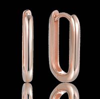 MINET Rose gold srebrne kolczyki we włoskim stylu