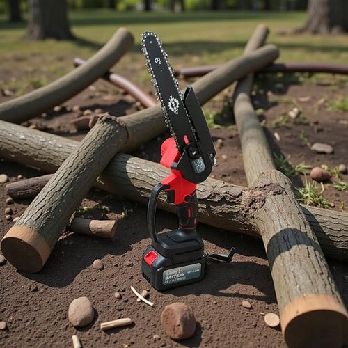 PIŁA ŁAŃCUCHOWA BEZSZCZOTKOWA AKUMULATOROWA PILARKA 6" + 8" CALI 2 AKU na Arena.pl