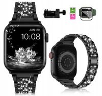 BRANSOLETKA PASEK DO APPLE WATCH 1 2 3 4 5 6 7 8 9 SE 38mm/40mm/41mm +SZKŁO