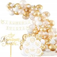 GIRLANDA Balony Komunijne Balony na Pierwszą Komunię Baner Topper - 100szt