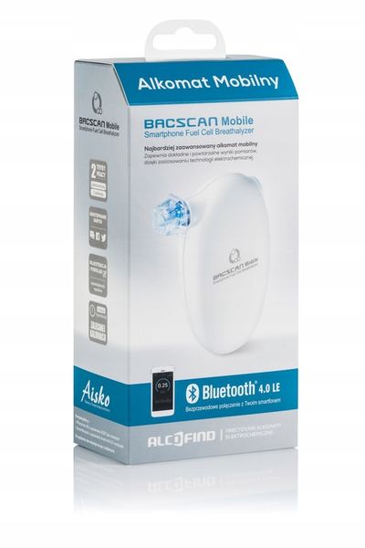 Alkomat BACscan Mobile z Bluetooth 4.0+kalibracje zdjęcie 11