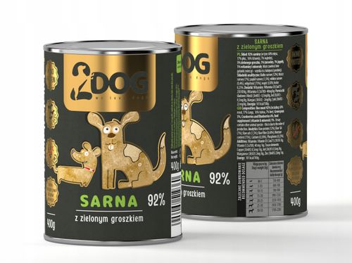 MOKRA KARMA DLA PSA SARNA 400 g MONOPROTEINOWA HIPOALERGICZNA Z BŁONNIKIEM na Arena.pl