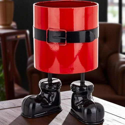 Osłonka Doniczka Świąteczna figurka Mikołaj stojak na choinkę 26 cm na Arena.pl