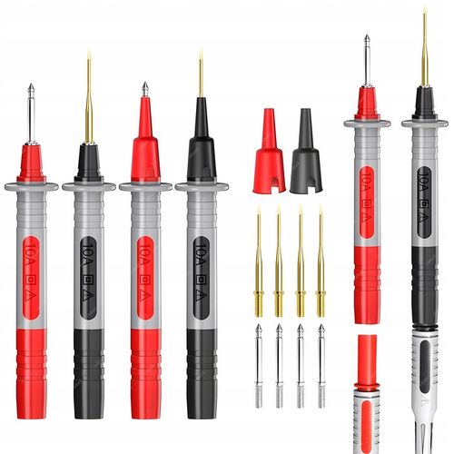 PRZEWODY POMIAROWE KABLE DO MIERNIKA SONDY DŁUGIE IGŁY CLEQEE P1033B na Arena.pl