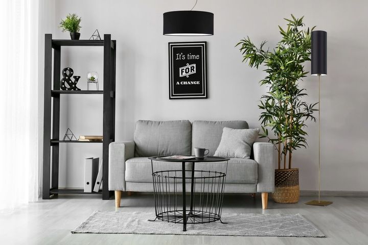 lampa stojąca podłogowa nowoczesna tuba abażur LED zdjęcie 11