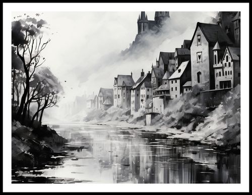 Plakat 80x60cm Mglisty Refleks na Arena.pl