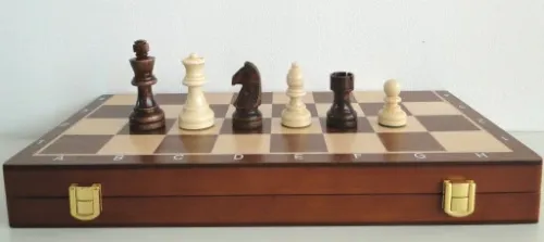 Szachy drewniane Orion 38 wersja intarsja, warto na Arena.pl