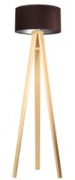 Lampa stojąca HOME 40 brązowa/srebrna/sosna