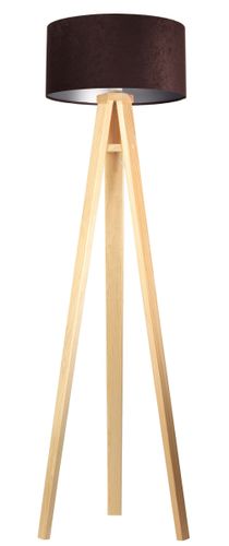 Lampa stojąca HOME 40 brązowa/srebrna/sosna na Arena.pl