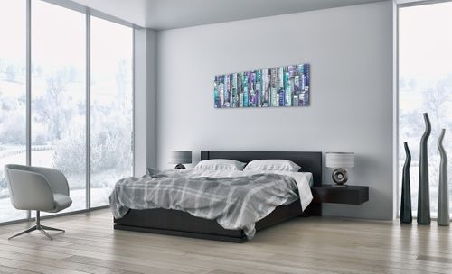 Obraz Na Płótnie - Drapacze Chmur - 120X40 Cm - Ca120X40-3857 na Arena.pl