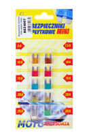 BEZ4007 Bezpieczniki samochodowe MINI zestaw 10sz