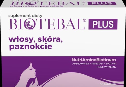 BIOTEBAL TABLETKI PLUS NA WŁOSY,SKÓRA,PAZNOKCIE X 30 TAB. na Arena.pl