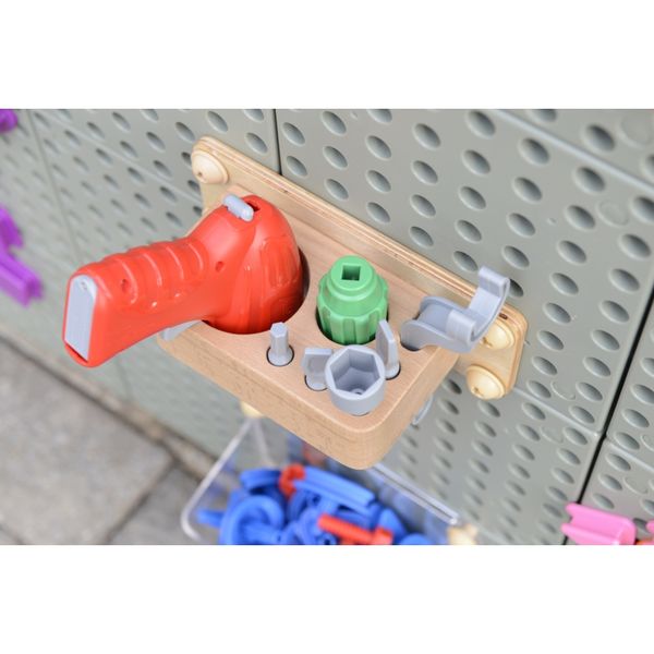 MASTERKIDZ Zestaw Narzędzia Z Wkrętarką 8 Elementów Do Tablicy Naukowo-Kreatywnej STEM zdjęcie 2