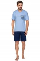 REGINA Męska piżama krótka na lato z bawełny M