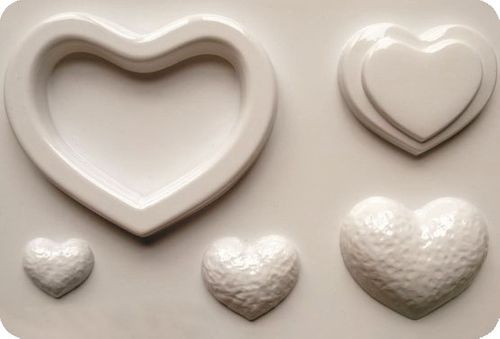 Forma do odlewów - Odlewy gipsowe - Serca (2000237) na Arena.pl