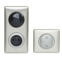 Celiane with Netatmo Legrand 067770 - zestaw startowy podstawowy (gniazdo control, łącznik bezprzewodowy wyjście/powrót) TYTANOWY