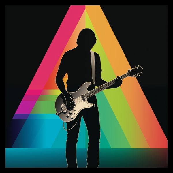Plakat 30x30cm Pryzmat przez Gitarę zdjęcie 2