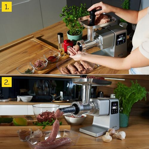 Maszynka do mięsa 7w1 Metalowa 4kg/min Yoer 2500W +Szatkownica+37 na Arena.pl