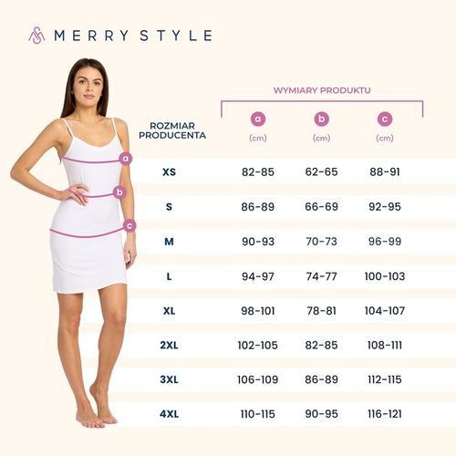 Merry Style Halka pod sukienkę koszula nocna MS10-315 Beżowy L na Arena.pl