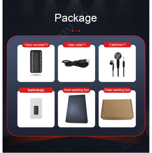 MINI DYKTAFON PENDRIVE URUCHAMIANY NA GŁOS MAGNES zdjęcie 15