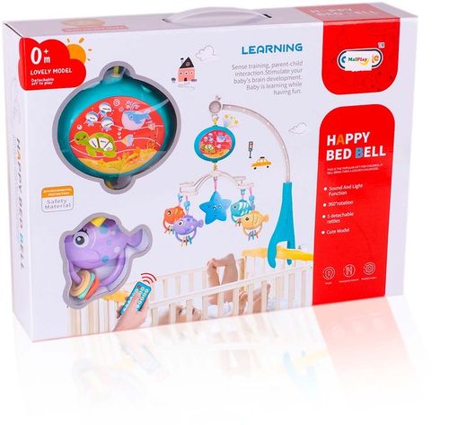 KARUZELKA KARUZELA DO ŁÓŻECZKA Z PROJEKTOREM I PILOTEM DLA DZIECI na Arena.pl