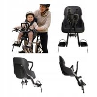 Fotelik Rowerowy BEZPIECZNY WYTRZYMAŁY Bobike Mini EVOLVE Urban BlackCzarny