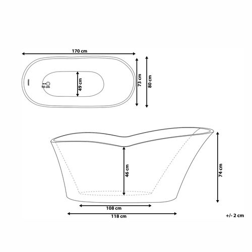 Wanna wolnostojąca biała DULCINA na Arena.pl