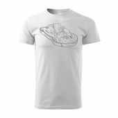Koszulka z gokartem na gokarta gokart gokarty męska biała REGULAR L