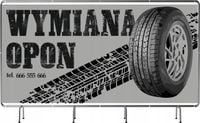 BANER REKLAMOWY 130x80cm gotowy projekt w cenie WYMIANA OPON TWOJA NAZWA