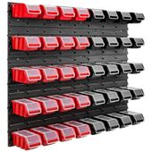 Tablica warsztatowa narzędziowa 96,5 x 78 cm + 40 kuwet