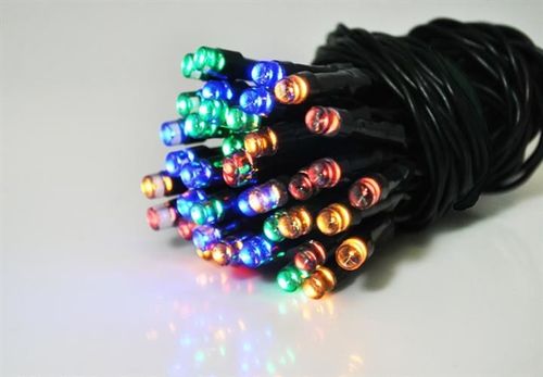 Lampki 40 LED solarne - multicolor na Arena.pl