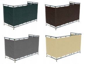 OSŁONA BALKONOWA ZIELONA 0,9MX5M MATA CIENIUJĄCA SIATKA MASKUJĄCA OCZKA UV na Arena.pl