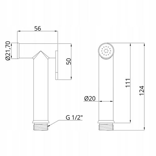 INVENA SŁUCHAWKA BIDETOWA, CHROM na Arena.pl