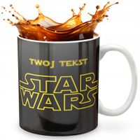 KUBEK 330ml GRAFIKA PREZENT ŚWIĘTA WZÓR - FILM WOJNY STAR GWIEZDNE + IMIĘ
