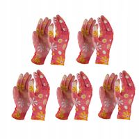 5x Rękawiczki ogrodowe rękawice ochronne M