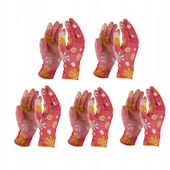 5x Rękawiczki ogrodowe rękawice ochronne M