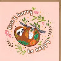 Karnet Z Leniwcem Na Gałęzi