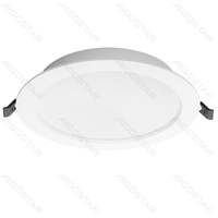 Oprawa sufitowa LED 12W 6500K okrągła wpuszczana 1 szt do biura