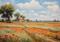 Plakat 59,4x42cm Szeptające Makowe Pola