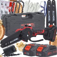 PIŁA ŁAŃCUCHOWA AKUMULATOROWA 21V PILARKA 6" 2x AKUMULATOR WALIZKA ZESTAW